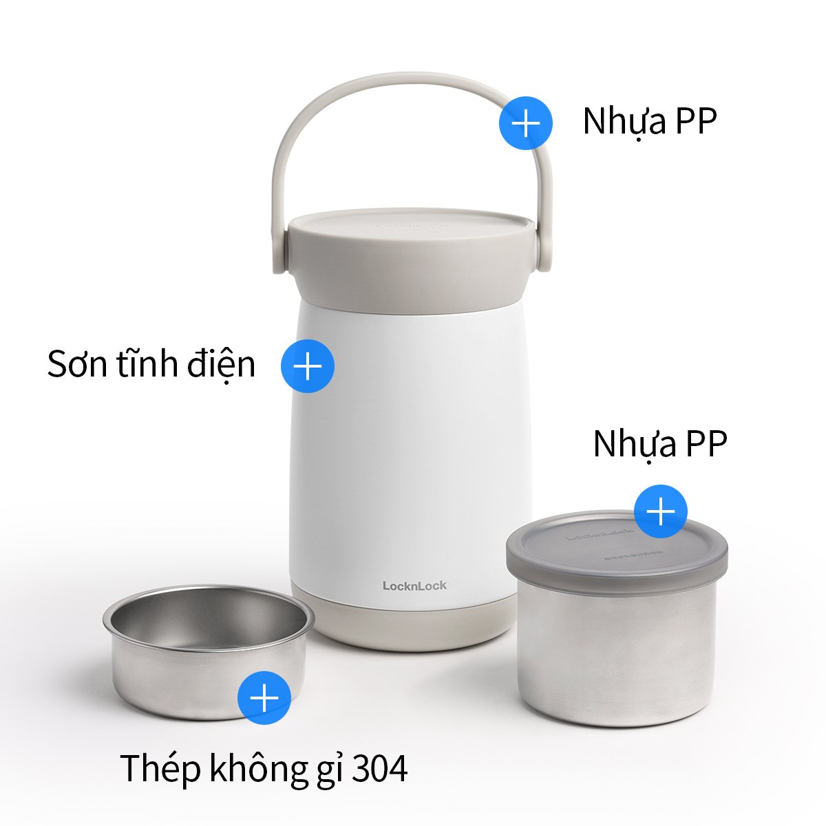 Hộp Giữ Nhiệt LocknLock Mushroom Portable - 2 Dung Tích (1.3L và 1.6L) - LHC8048PIK, LHC8049IVY, , large image number 5